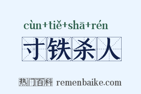 寸铁杀人是什么意思的图片
